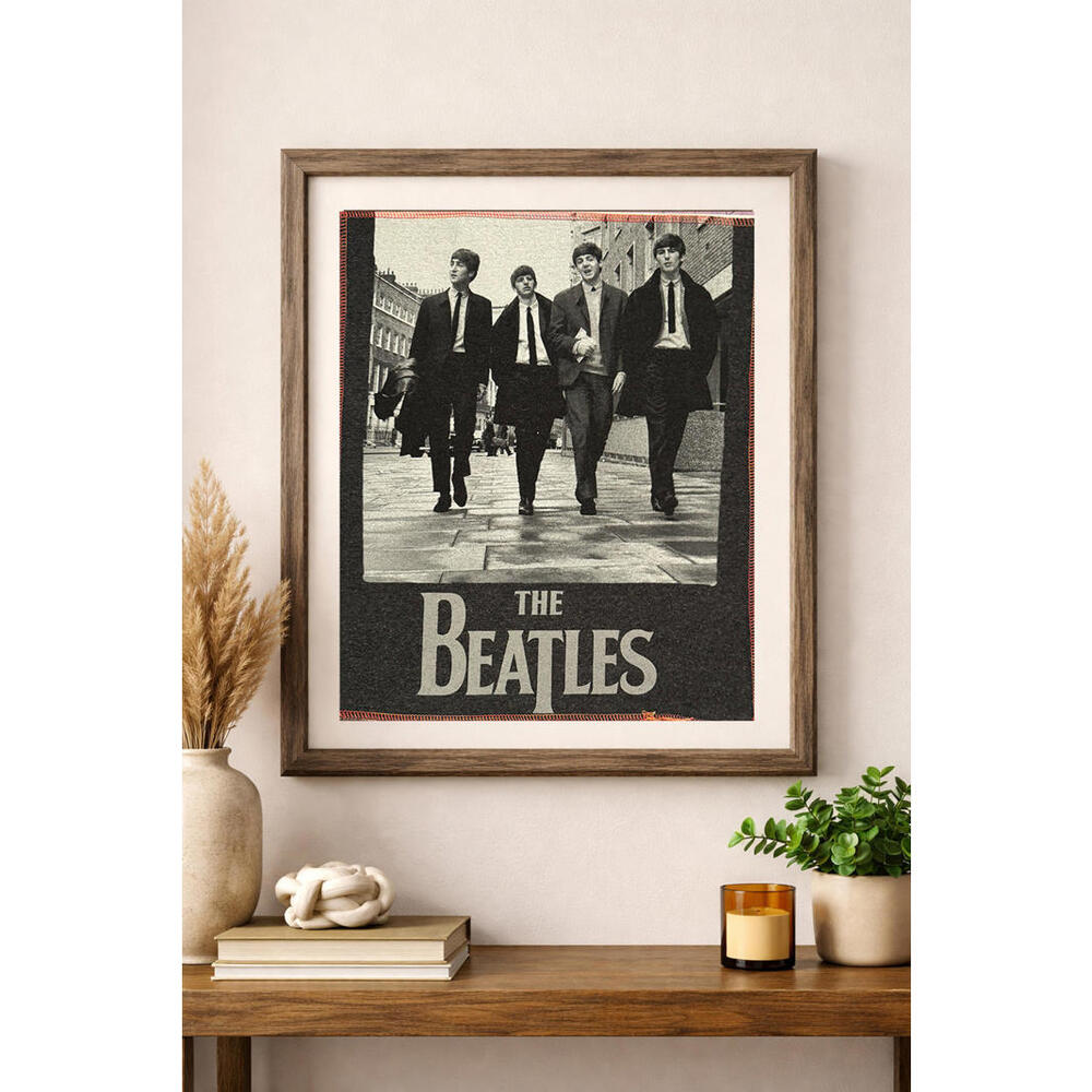 two face threads the beatles biggie‎ patch custom wall art decor upcycled 13x16